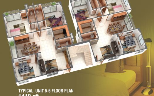Luxurious Apartment With 1418 SFT