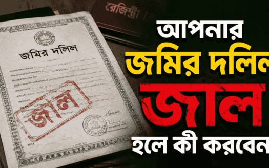 জমির দলিল জাল হলে করণীয়