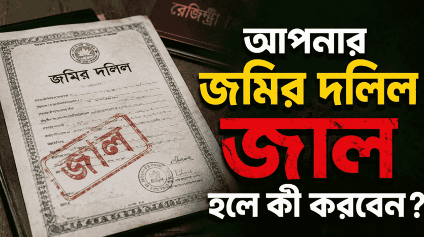 জমির দলিল জাল হলে করণীয়